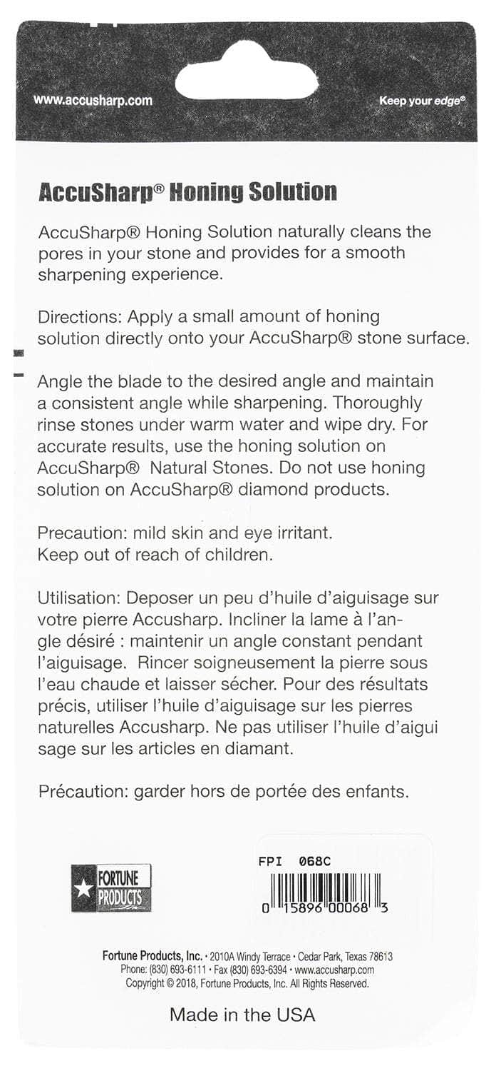 FPI 068C  ACCUSHARP HONING SOLUTION 4OZ