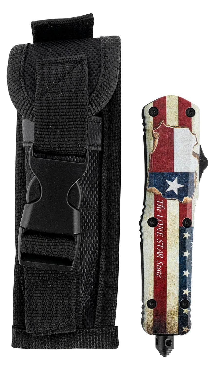 TEMP STX-531  SML   TEXAN TANTO SERRATED 440C BLK