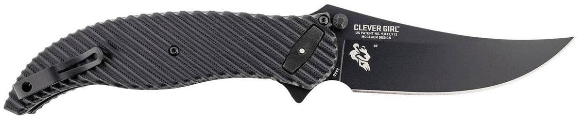 CRKT 2640     CLEVER GIRL FLDER 4.1  PLAIN     BLK