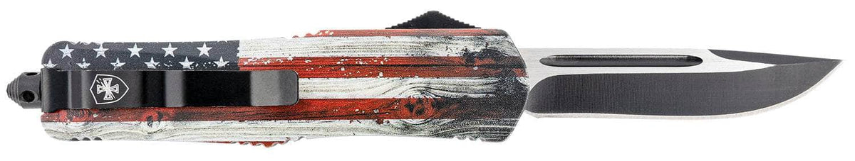 TEMP LWUS331  LRG   WOOD US FLAG DROP BLK