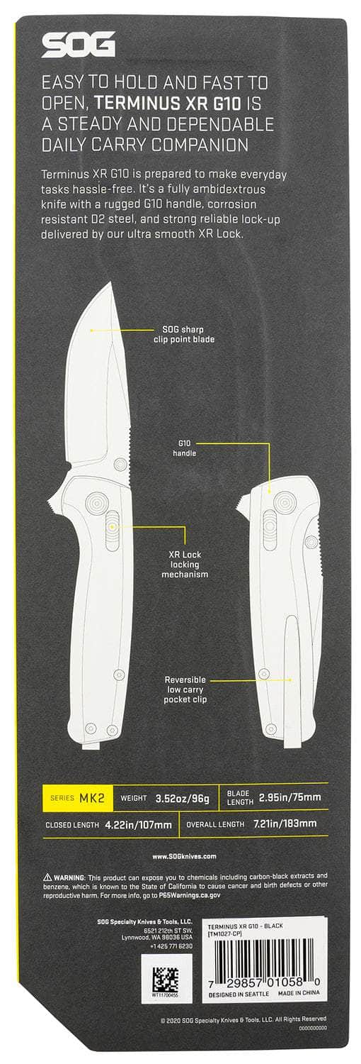 SOG TM1027-CP    TERMINUS XR G10 BLK TINI
