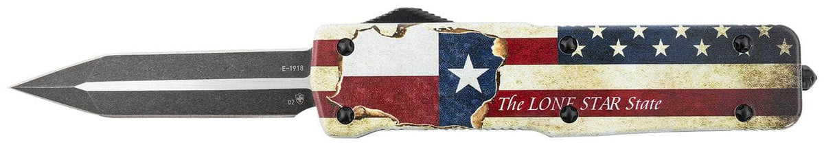 TEMP LZTX121  LRG  ZINC TEXAN DAGGER  BLK D2