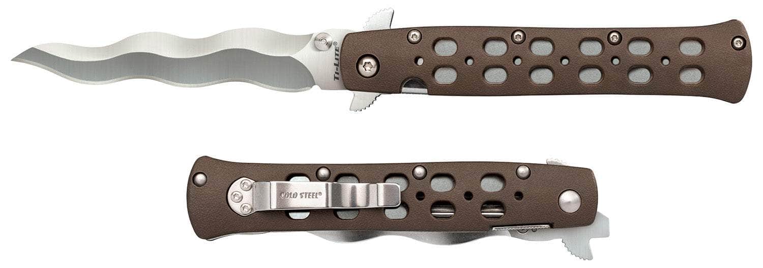 COLD  26SK4  4" TI-LITE PLAIN KRIS FOLDING