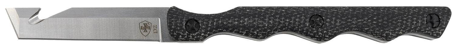 TEMP NTKB222 NECK KNIFE SILVER BLK D2 TANTO