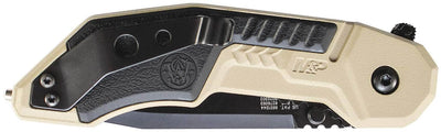 M&amp;P SWMP3BSDCP  TANTO SERRATED TAN/BLACK