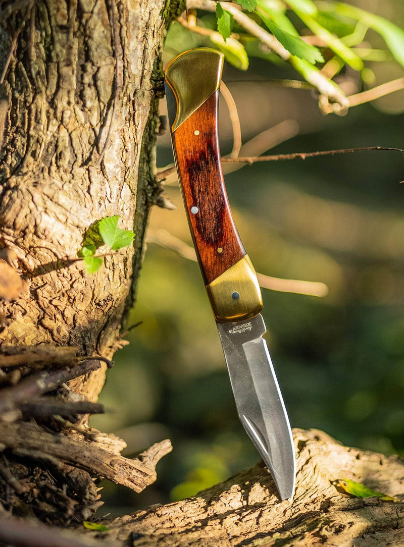 UNH LB7CP       5" BEAR PAW LOCKBACK W/ LEATH