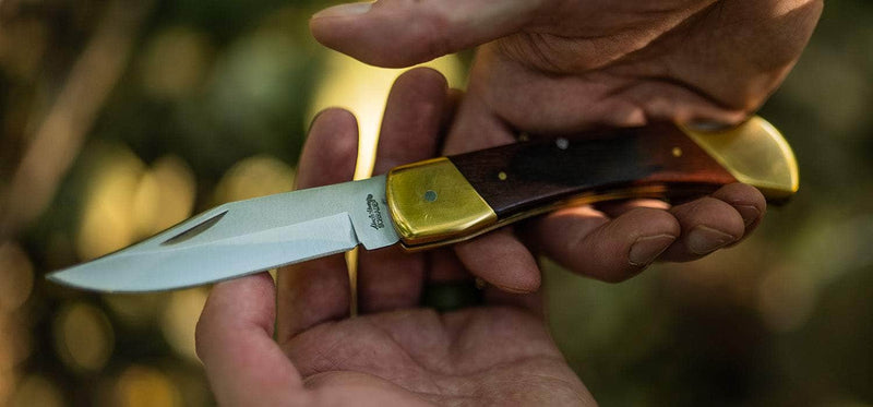 UNH LB7CP       5" BEAR PAW LOCKBACK W/ LEATH