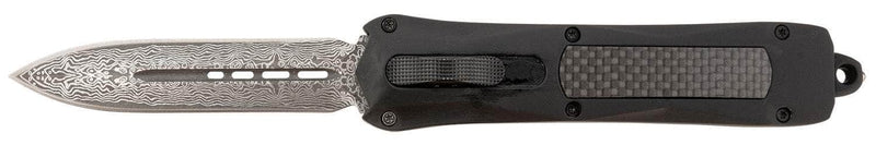 SRK A163-B-DD  DAGGER OTF BLK GRP DAMASCUS