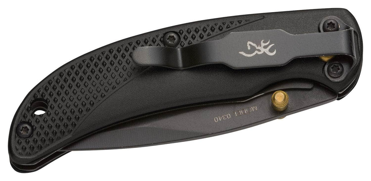 BRN 3220340    KNIFE  PRISM 3  2 3/8  DRPPNT  BLK
