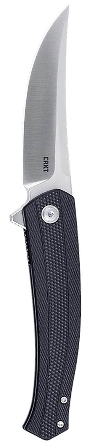 CRKT Persian 7060 assisted folding knife open with 3.44-inch D2 trailing point blade