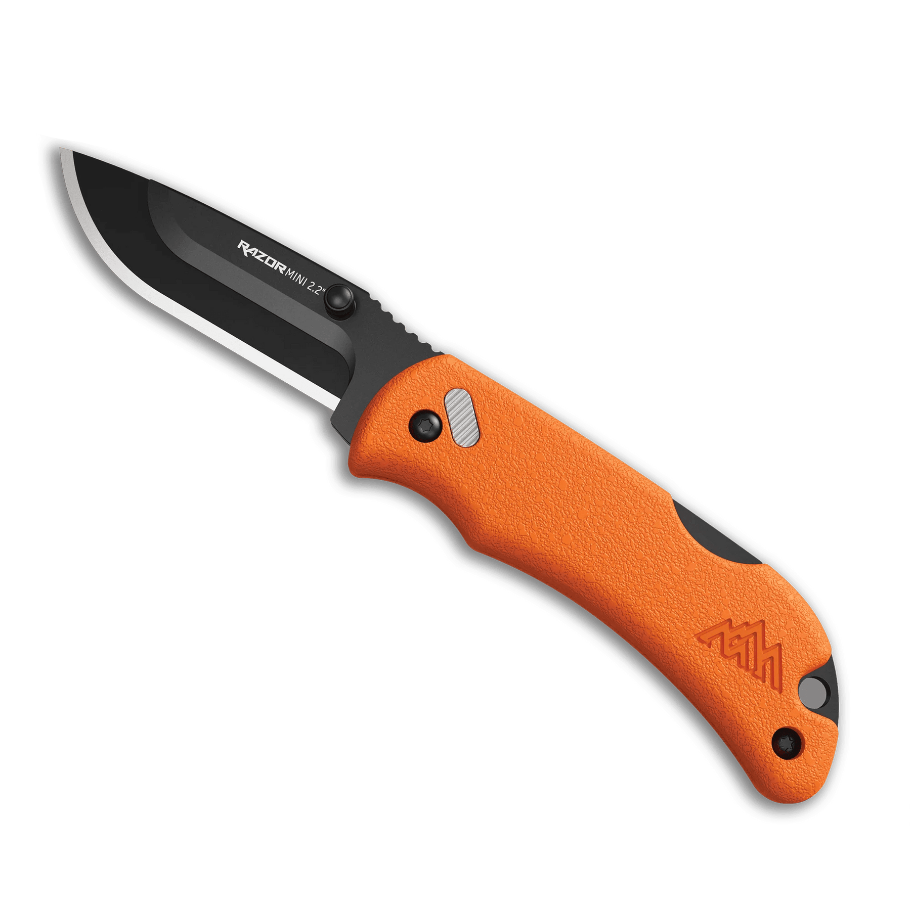 Outdoor Edge 2.2 RAZOR-MINI (Orange PMS, Black 2 Drop-Pt Blades)