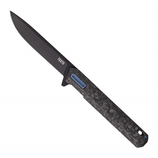 Tekto F2 Bravo 3.3" D2 Manual Folding Knife – G10, Forged Carbon & Ember