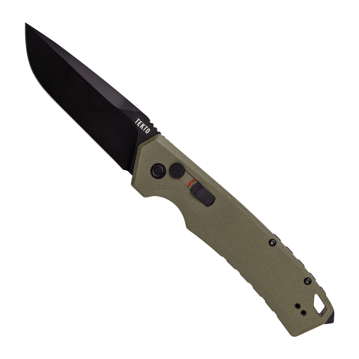 Tekto A3 Delta 3.6" D2 Automatic Folding Knife – Black, Desert Tan & OD Green