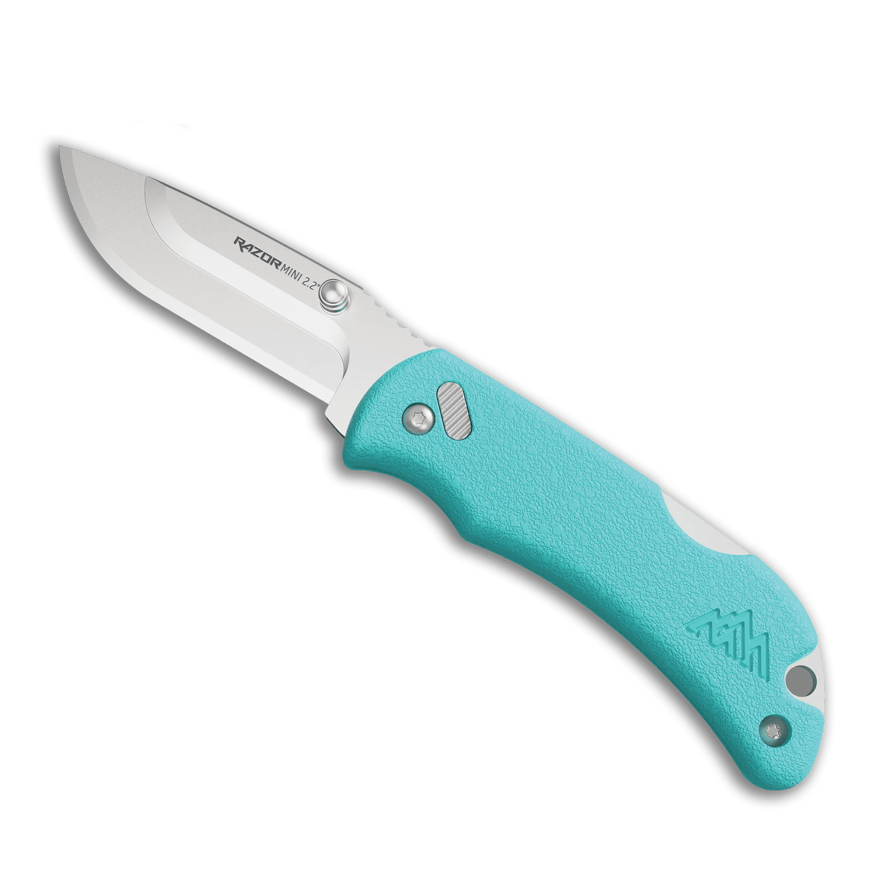 2.2 RAZOR-MINI (Seafoam PMS, 2 Drop-Pt Polished Blades)