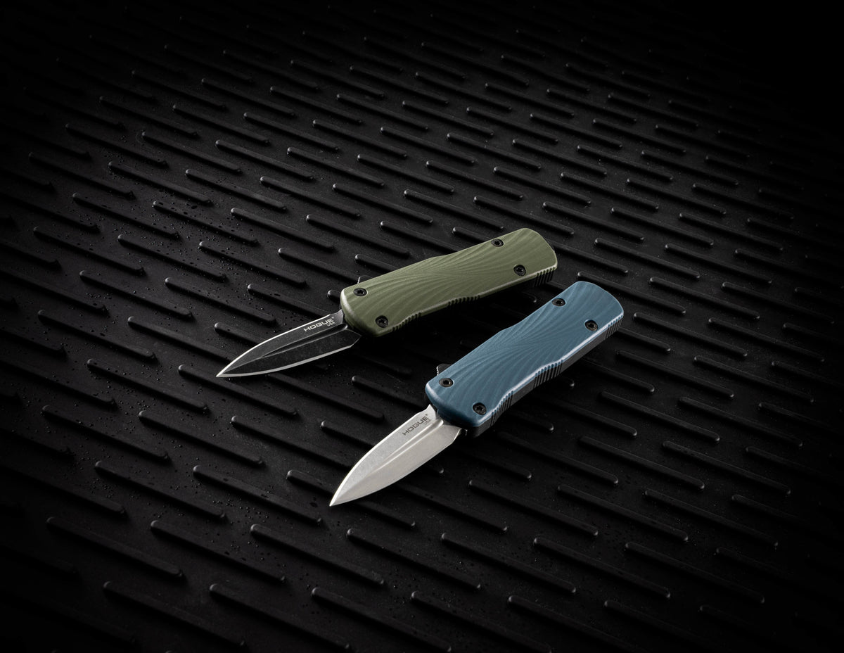 Hogue Micro Counterstrike OTF Automatic Knife – Olive Drab Green, CPM MagnaCut