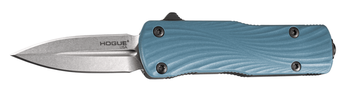 Hogue Micro Counterstrike OTF Automatic Knife – Slate Blue, CPM MagnaCut