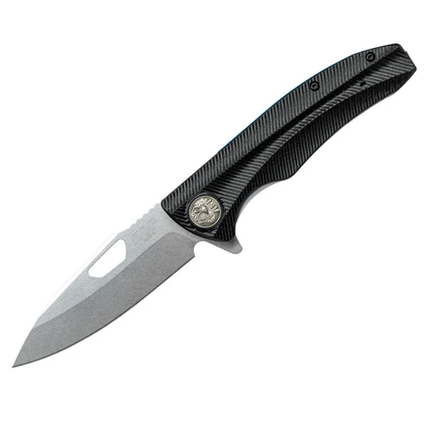 PDK-2S: Police Duty Knife, Grooved Grip, Stonewashed Blade