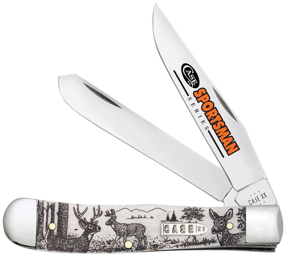 CASE 81220 SPORTSMAN SERIES NATURAL BONE DEER
