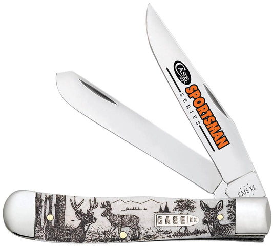 CASE 81220 SPORTSMAN SERIES NATURAL BONE DEER