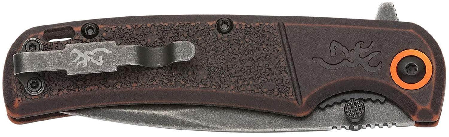 BRN 3220581B  KNIFE, BM SLIM WASH ORG/BLK BX