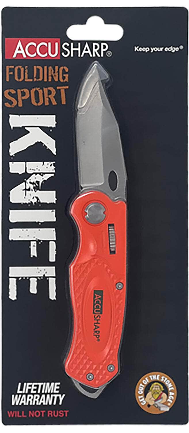 FPI 709C  ACCUSHARP FOLDING SPORT KNIFE BLZ ORG