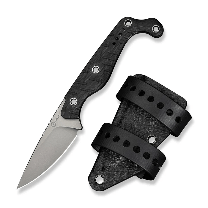 CIVIVI SOKN Fixed Blade Knife Black G10 Handle