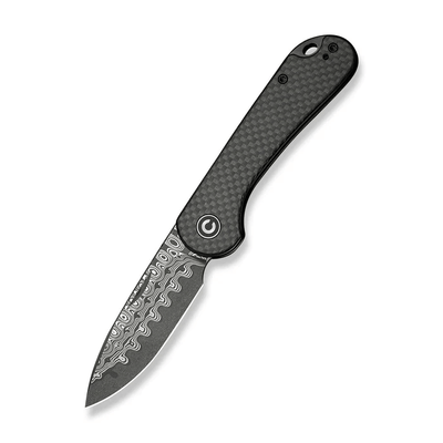 CIVIVI Elementum Slip Joint Knife Carbon Fiber Handle (2.96 Damascus Blade)
