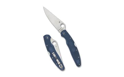 SPYDERCO POLICE 4 LTWT 4.38 BLU/SLV
