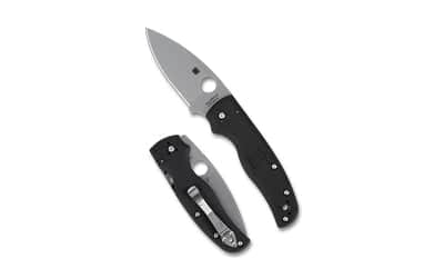 SPYDERCO SHAMAN LTWT 3.58 BLK/SLV