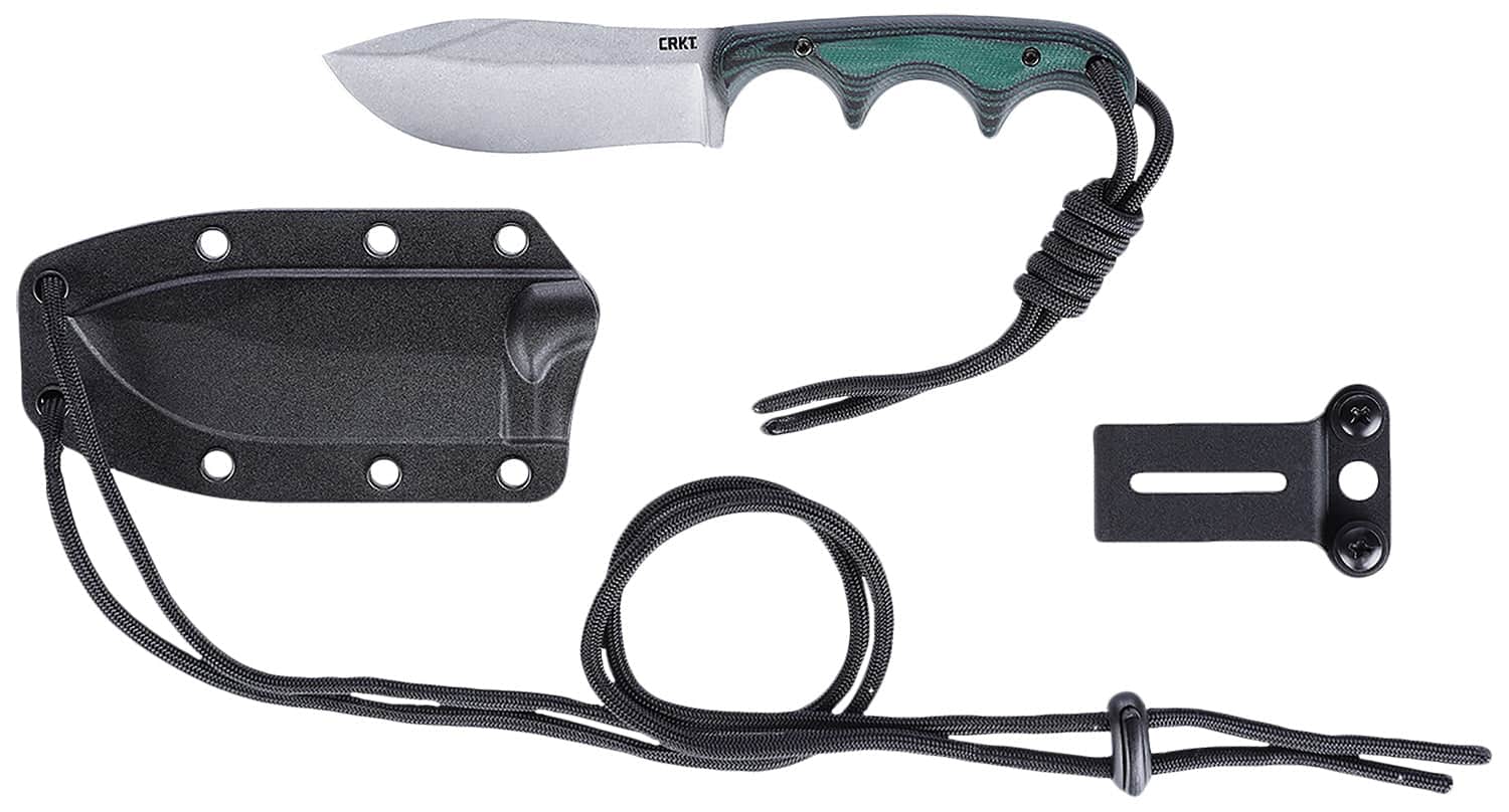 CRKT 2376     MINIMLST NSSMK W/SHTH 2.9   FXD  GRN