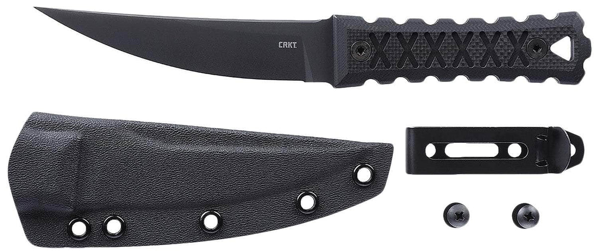 CRKT 2924     HZ4 W/SHEATH          FXD 4.76 BLK