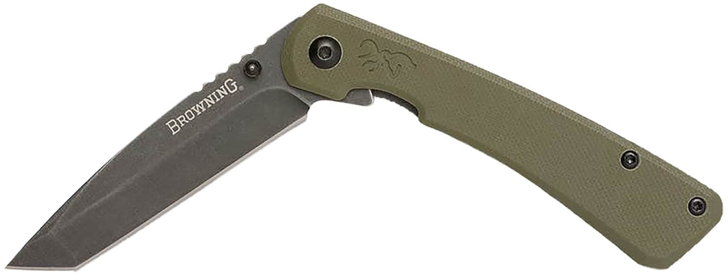 BRN 3220507    KNIFE  BRANDED ROCK FLD TANTO