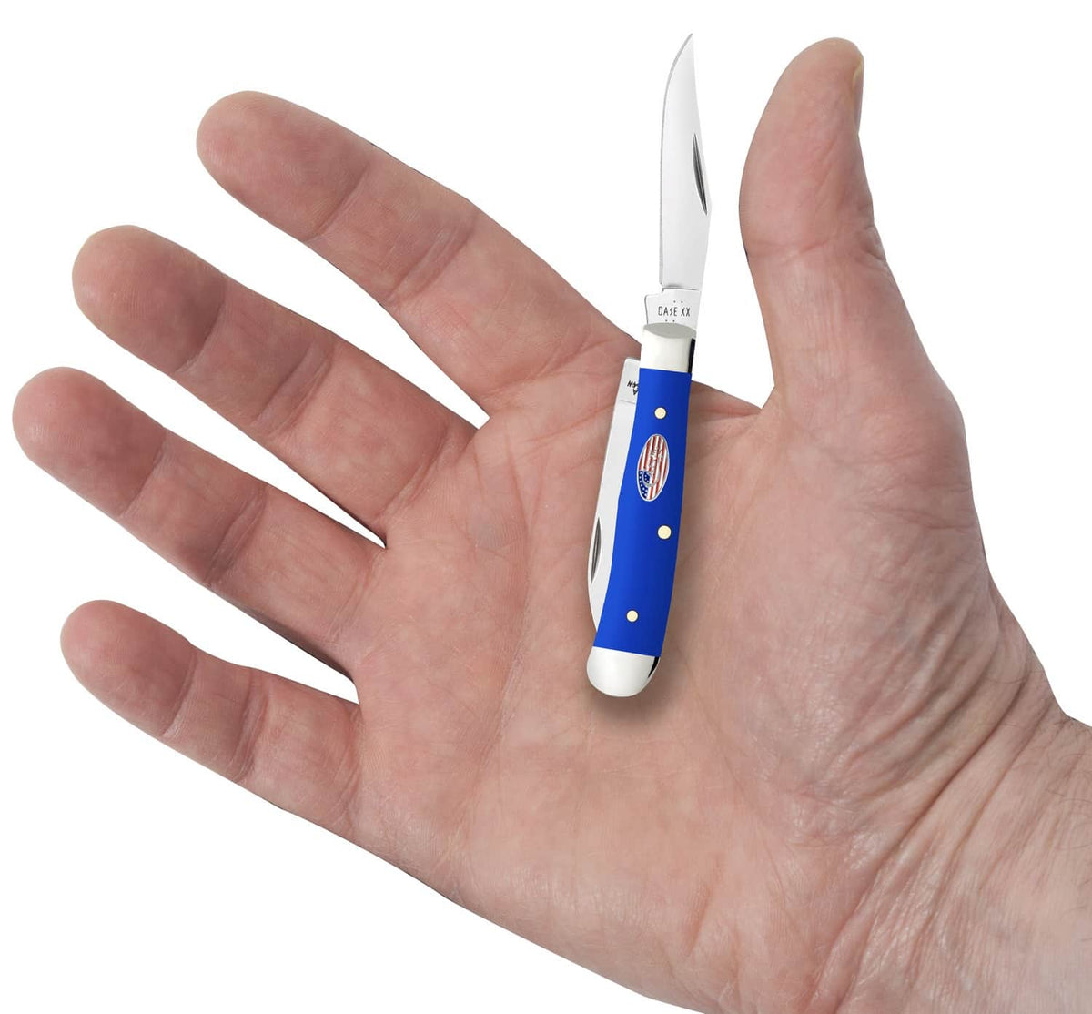 CASE 16401 SMOOTH ROYAL BLUE SYN TINY TRAPPER