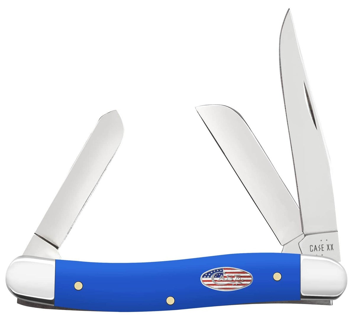 CASE 16402 SMOOTH ROYAL BLUE SYN MED STOCKMAN