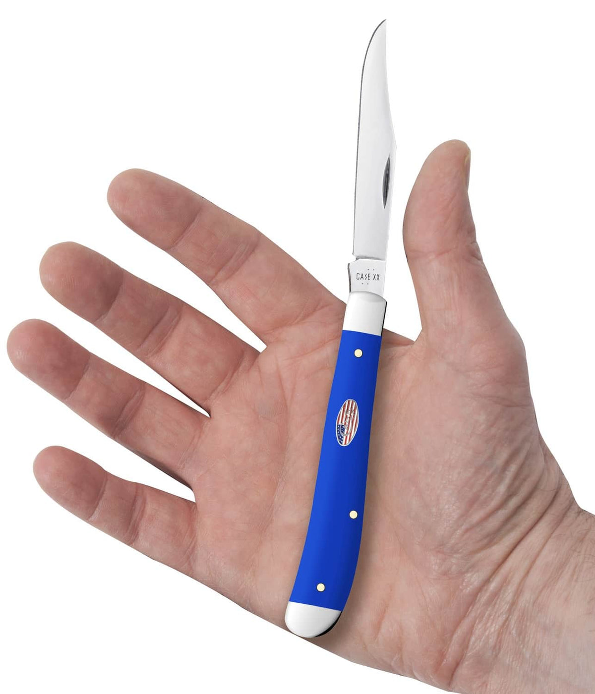 CASE 16403 SMOOTH ROYAL BLUE SYN SLIMLINE TRAPPER