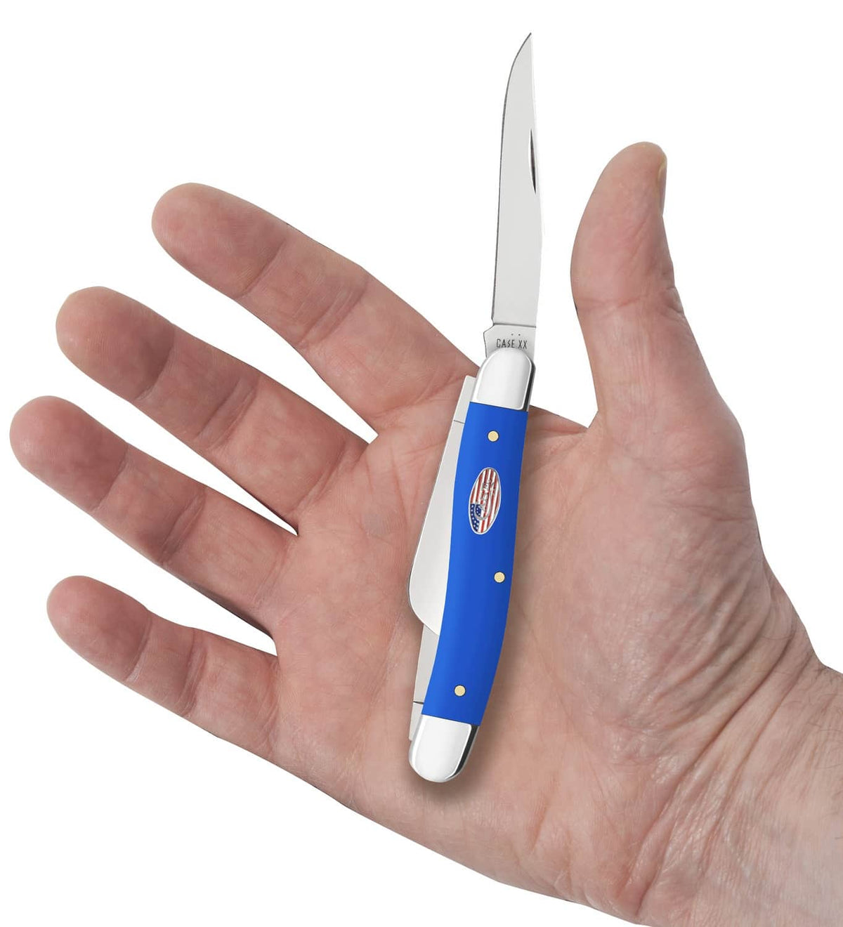CASE 16402 SMOOTH ROYAL BLUE SYN MED STOCKMAN