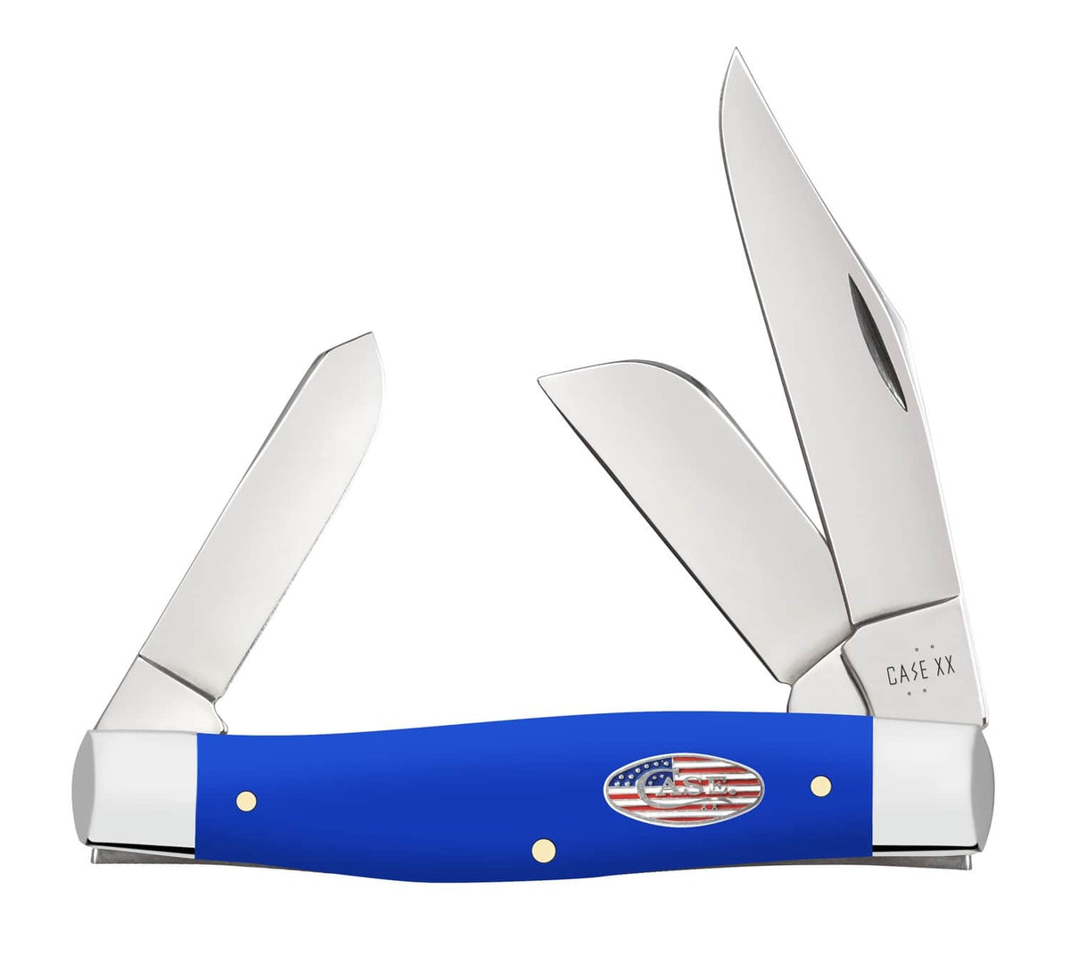 CASE 16405 SMOOTH ROYAL BLUE SYN LRG STOCKMAN