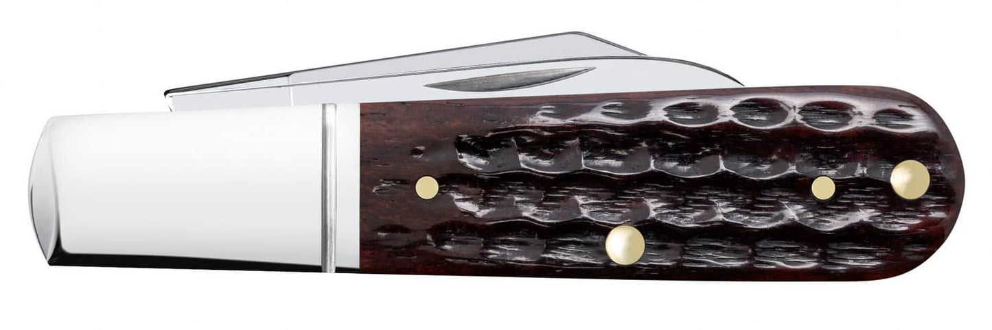CASE 55233 POCKET WORN MAHOGANY BONE BARLOW