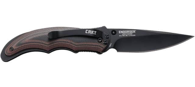 CRKT 1105KC ENDORSER 3.18 DROP BLACK