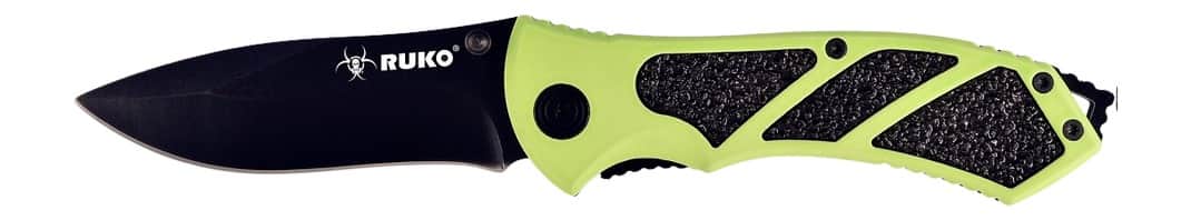 RUKO RUK0061HG     440A 3-1/4"HIVIZ GRN FOLDING