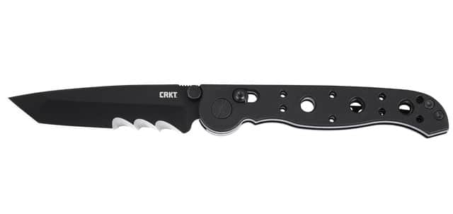 CRKT M16-10XK Crossbar Lock Folding Knife, 3.03" Black Tanto Blade, Black GRN Handle
