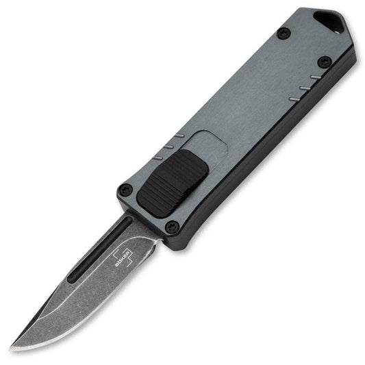 Boker Plus USB OTF, 1.77" D2 Blade, Gray Aluminum Handle - 06EX276