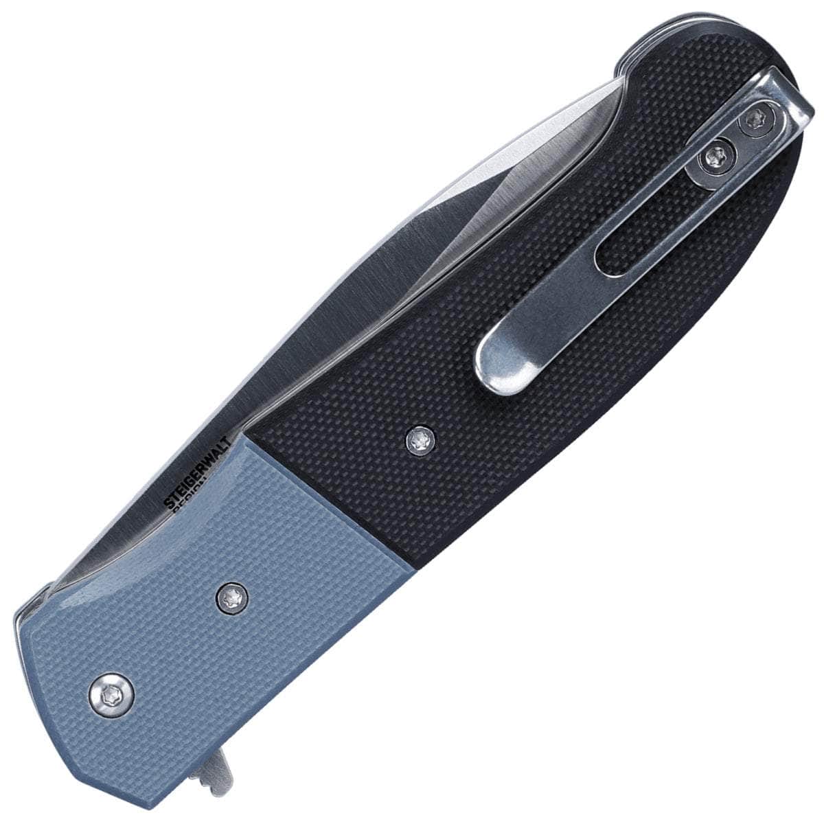 CRKT Ignitor, 3.48" Plain Assisted Blade, Blue/Black G10 Handle - 6880