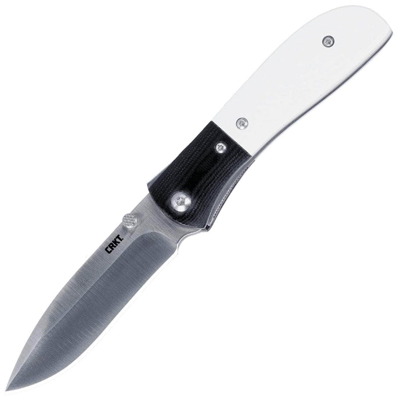 CRKT M4-02M Carson, 3.25" Assisted Blade, G10 and White Micarta Handle