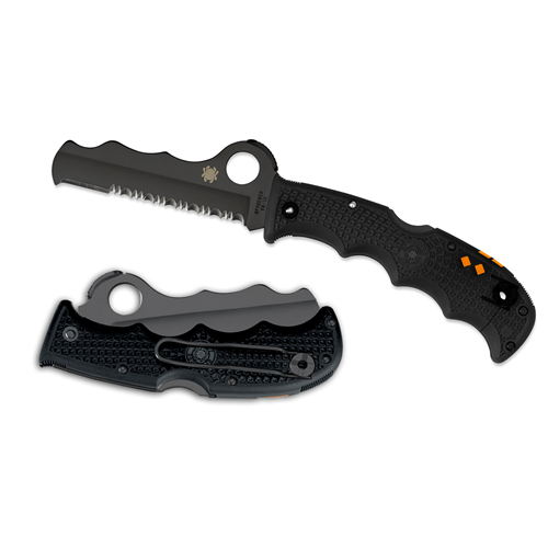 Spyderco Assist C79PSBBK black blade rescue knife