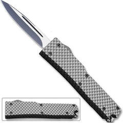 Electrifying California Legal OTF Dual Action Knife (Carbon Fiber)