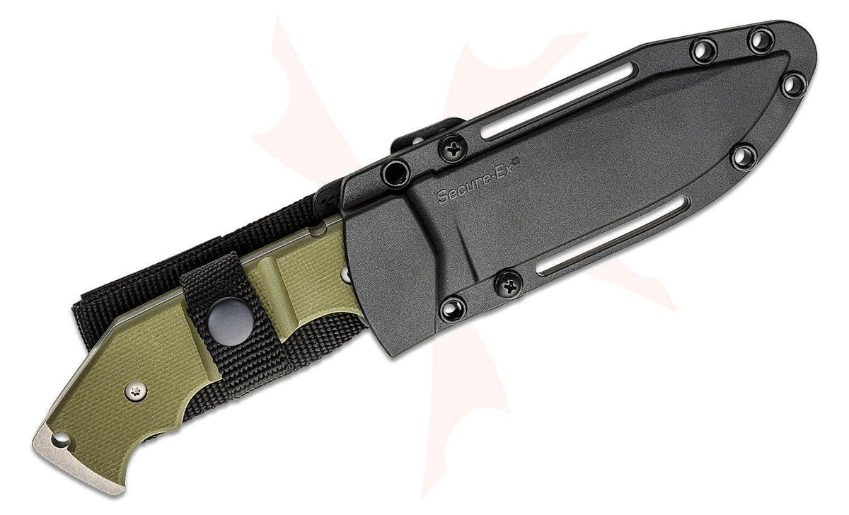 Cold Steel AK-47 Field Knife 14AKA – 5.5" CPM 3V Clip Point, OD Green G-10