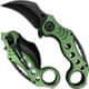 Tactical Extreme Karambit Knife, 3" Assisted Blade, Green Handle - ET01RN