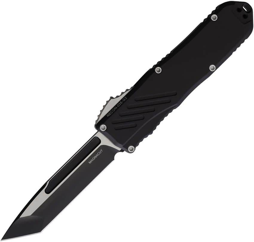 Guardian Tactical Recon 035 G2 OTF Automatic Knife Black Tanto MagnaCut – GT93221TT