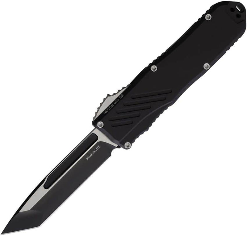 Guardian Tactical Recon 035 G2 OTF Automatic Knife Black Tanto MagnaCut – GT93221TT